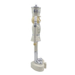 Karácsonyi diótörő figura 35 cm – bézs, ezüst
