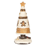 Nagyméretű karácsonyi mézeskalács figura 51 cm – bézs, barna
