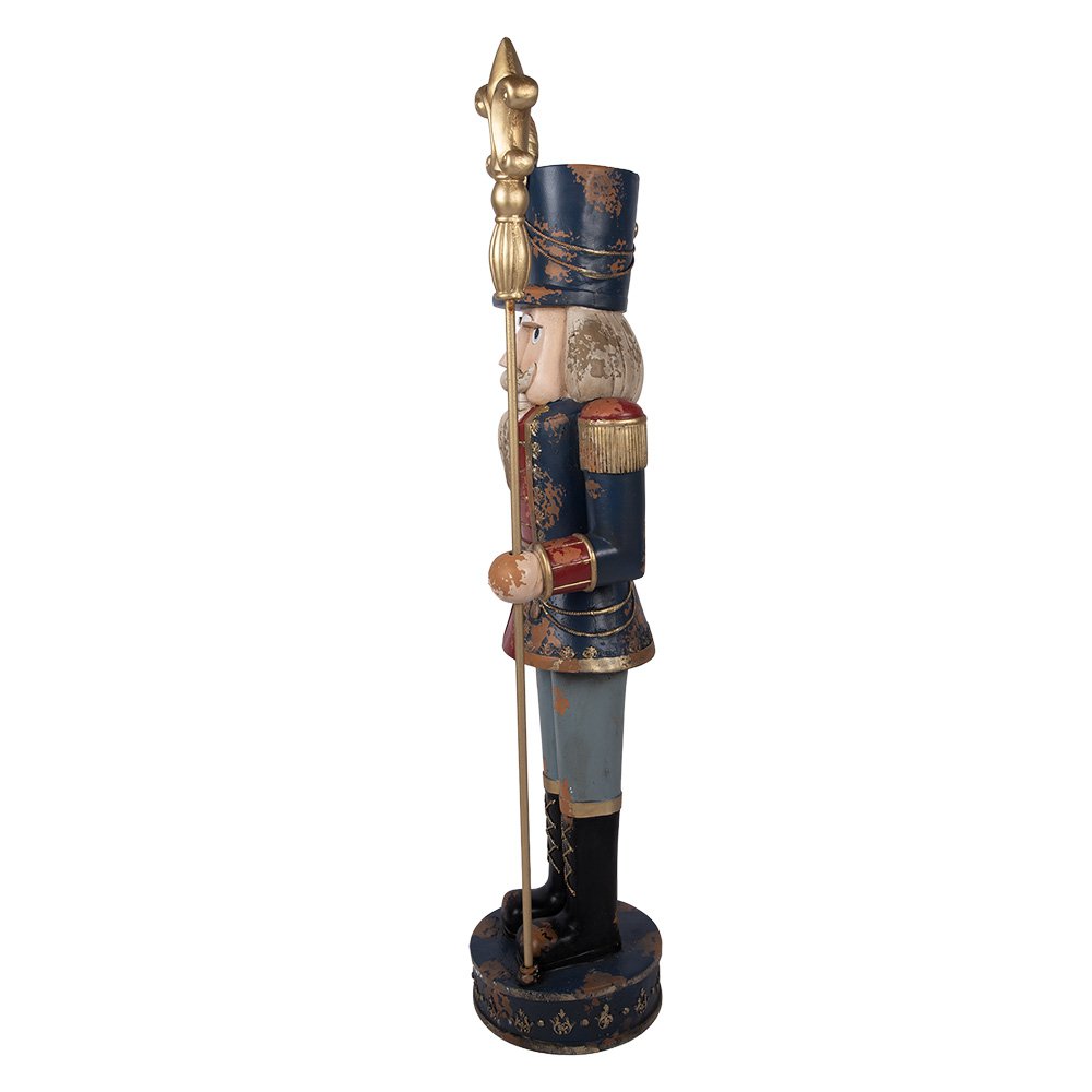 Nagyméretű karácsonyi diótörő figura 136 cm – kék
