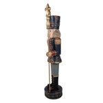 Nagyméretű karácsonyi diótörő figura 136 cm – kék