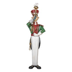 Nagyméretű karácsonyi diótörő figura 218 cm – zöld, fehér