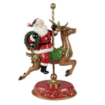 Karácsonyi télapó figura 46 cm – piros, zöld
