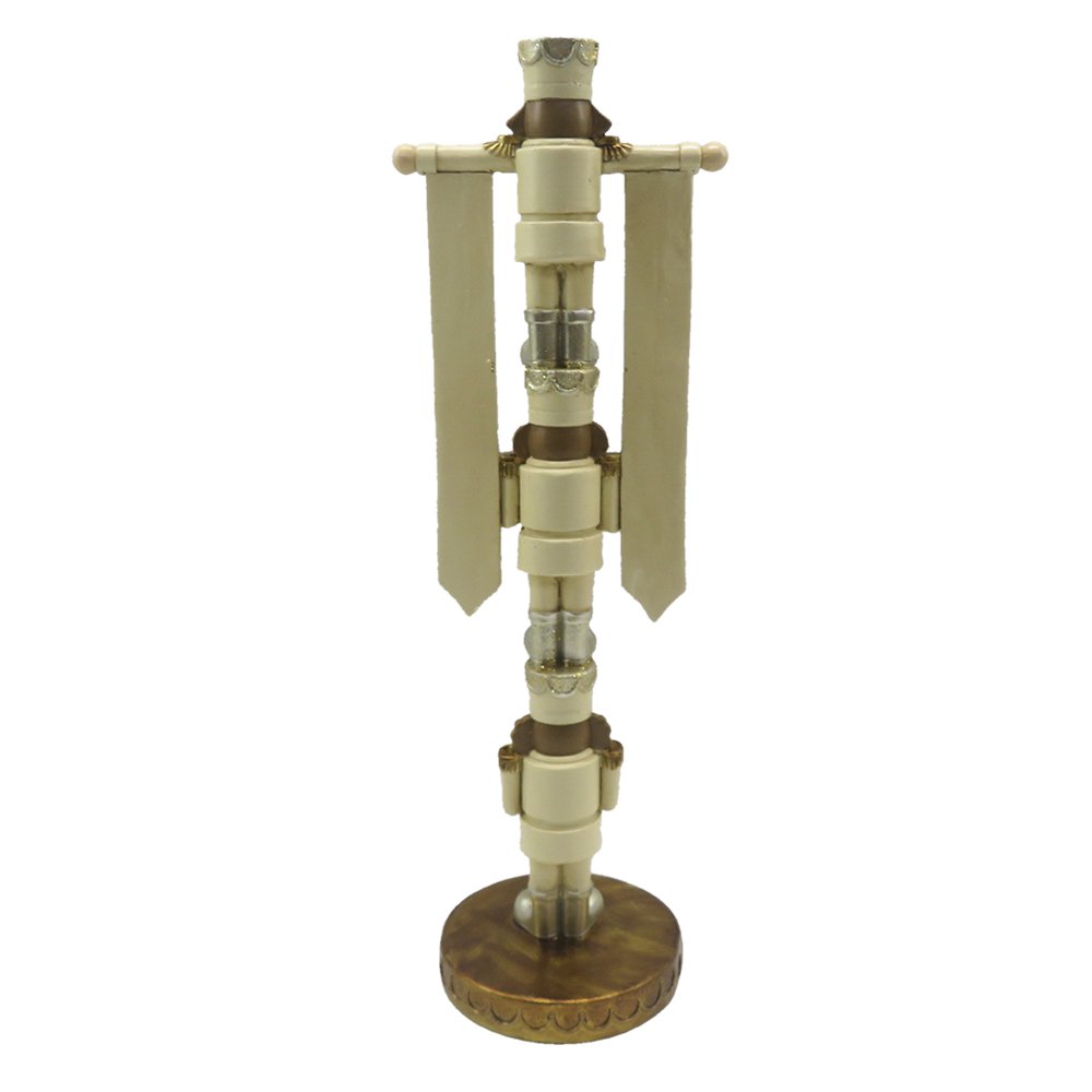 Karácsonyi diótörő figura 30 cm – bézs