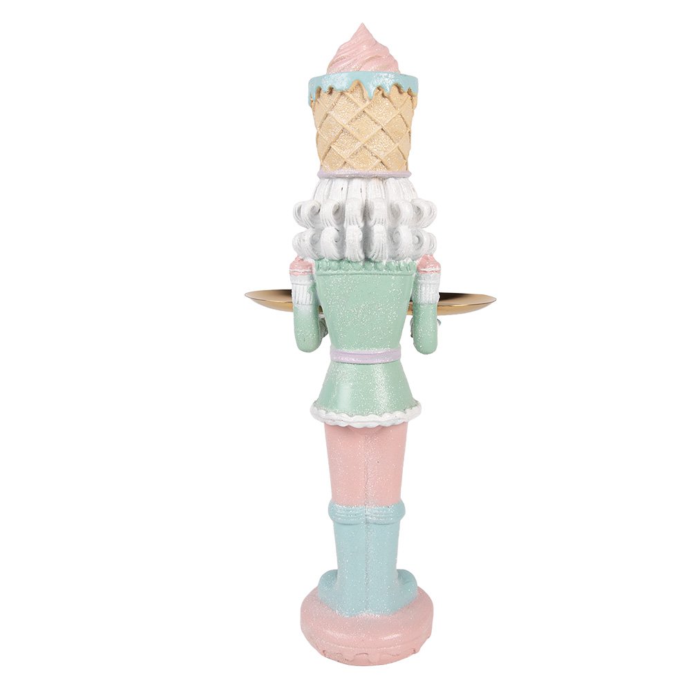 Karácsonyi diótörő figura 41 cm – rózsaszín