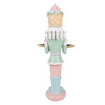 Karácsonyi diótörő figura 41 cm – rózsaszín