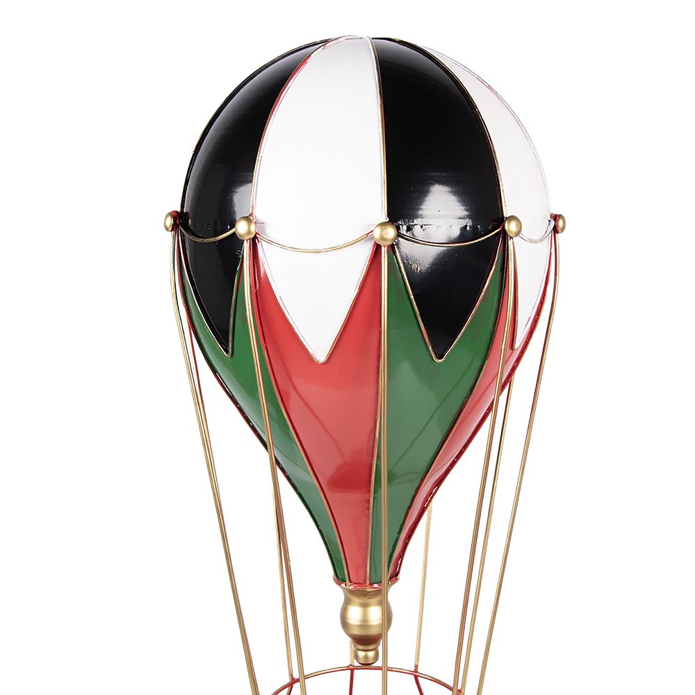 Nagyméretű karácsonyi hőlégballon dekoráció 62 cm – piros