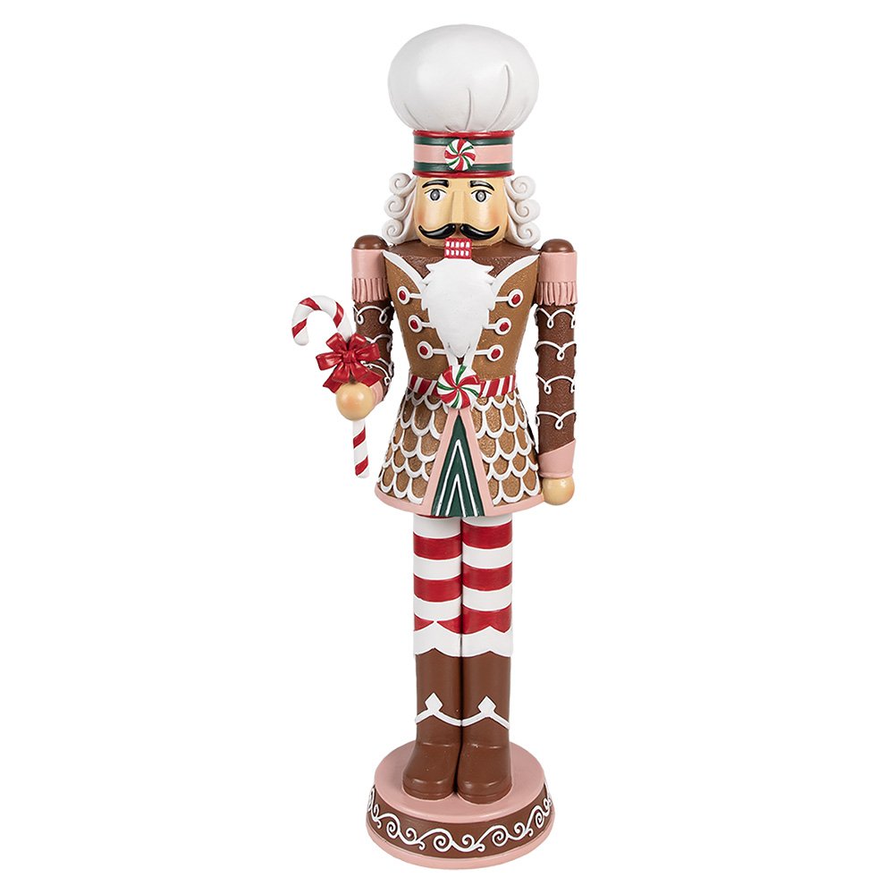 Karácsonyi diótörő figura 46 cm – barna