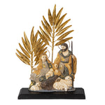 Karácsonyi figura 24 cm – arany, szürke
