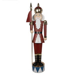 Nagyméretű karácsonyi diótörő figura 203 cm – piros