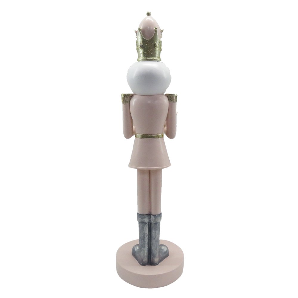 Karácsonyi diótörő figura 40 cm – rózsaszín