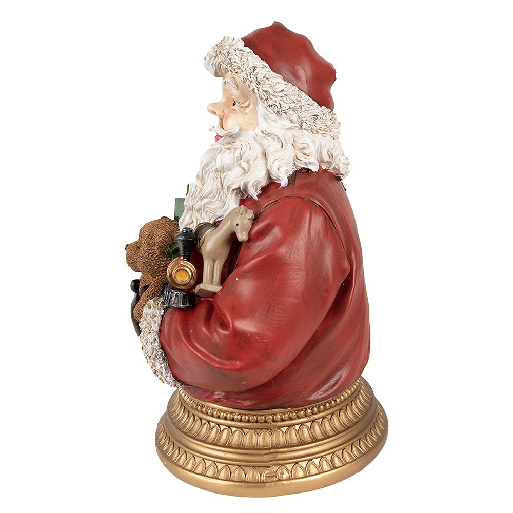 Karácsonyi télapó figura 29 cm – piros