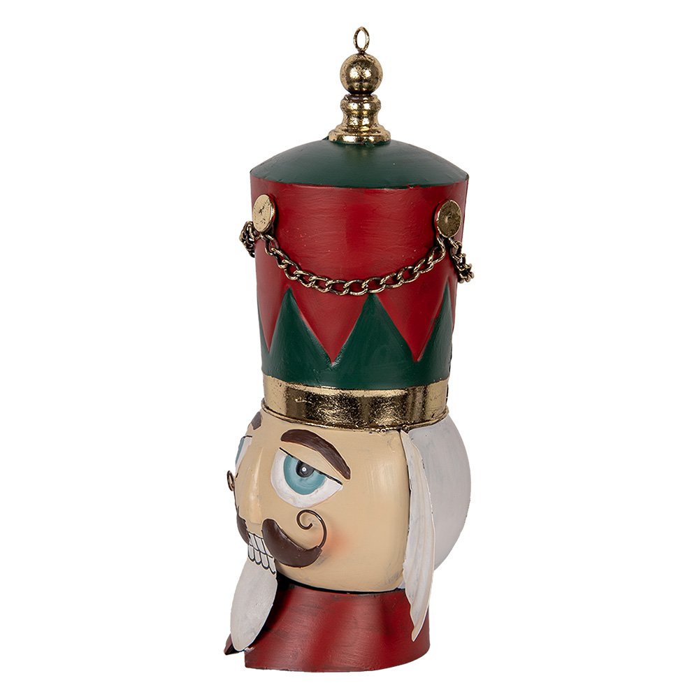 Karácsonyi diótörő figura 50 cm – piros