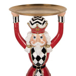 Nagyméretű karácsonyi diótörő figura 65 cm – piros