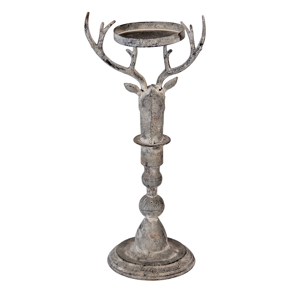 Karácsonyi gyertyatartó 42 cm – szürke