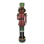 Nagyméretű karácsonyi diótörő figura 202 cm – piros