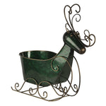 Karácsonyi rénszarvas figura 37 cm – zöld