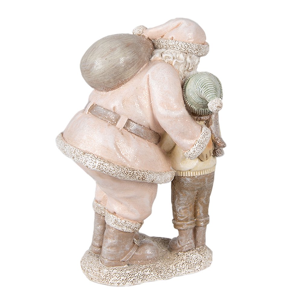 Karácsonyi télapó figura 18 cm – rózsaszín