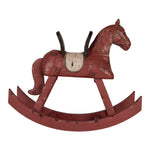 Karácsonyi hintaló figura 33 cm – rózsaszín