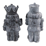 Karácsonyi diótörő figura 21 cm – szürke