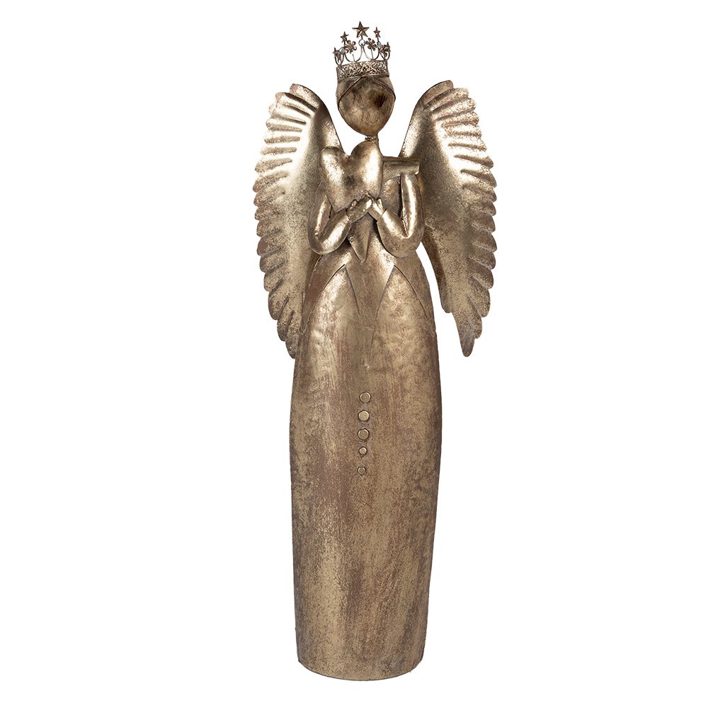 Nagyméretű karácsonyi angyal figura 144 cm – arany
