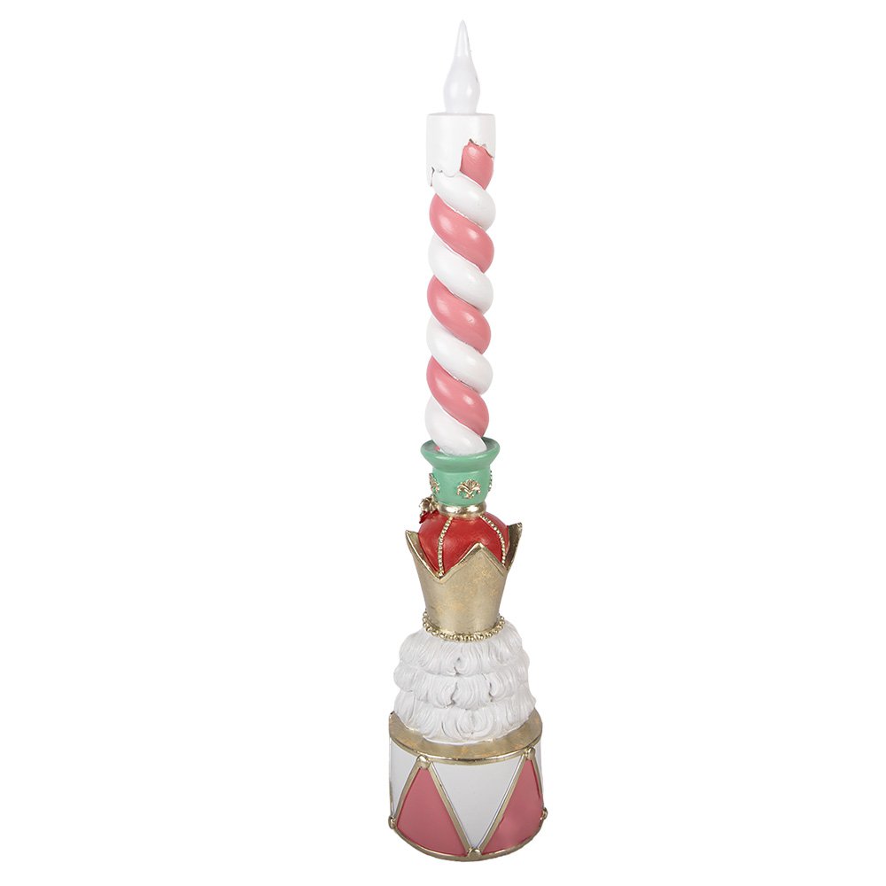 Karácsonyi gyertyatartó 45 cm – rózsaszín