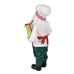 Karácsonyi télapó figura 46 cm – piros, zöld