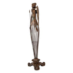 Nagyméretű karácsonyi angyal figura 54 cm – barna