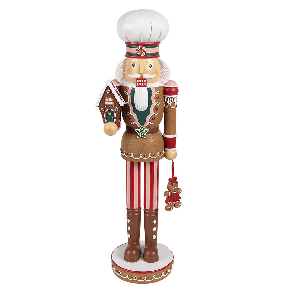 Karácsonyi mézeskalács házikó 46 cm – barna