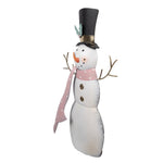 Nagyméretű karácsonyi hóember figura 51 cm – fehér