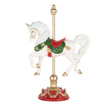 Karácsonyi hintaló figura 22 cm – fehér