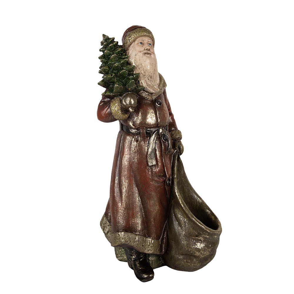 Karácsonyi télapó figura 47 cm – piros