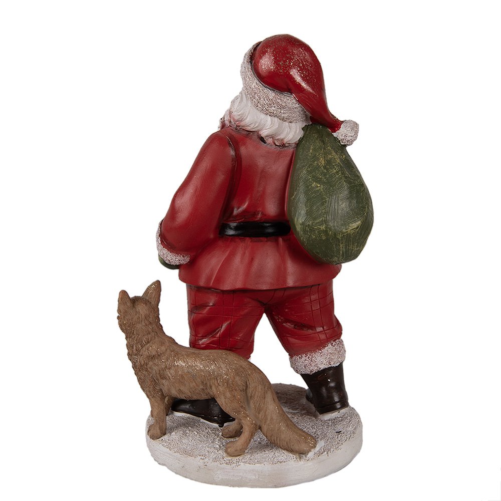 Karácsonyi télapó figura 26 cm – piros