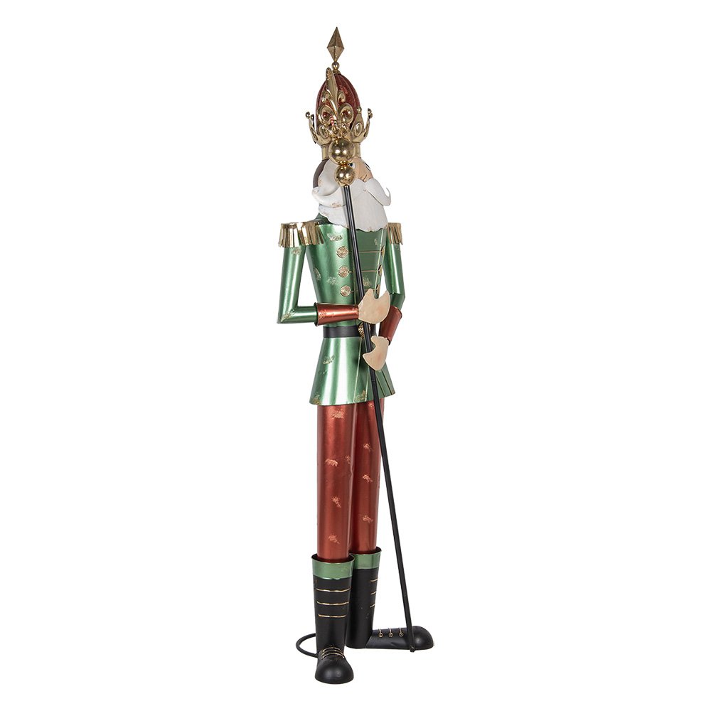 Nagyméretű karácsonyi diótörő figura 235 cm – piros, zöld