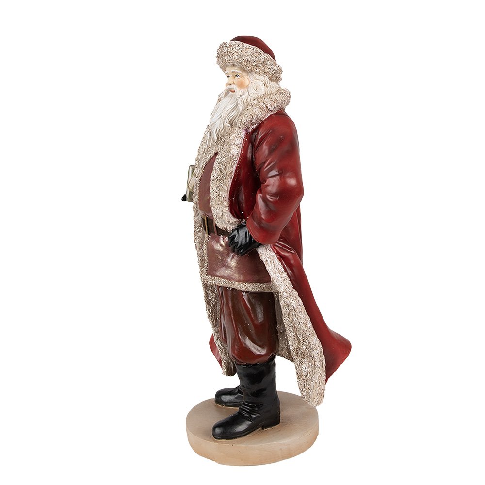 Karácsonyi télapó figura 33 cm – piros, fehér