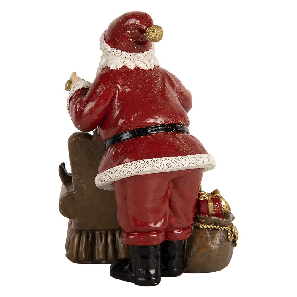 Karácsonyi télapó figura 18 cm – piros