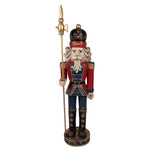 Nagyméretű karácsonyi diótörő figura 120 cm – piros