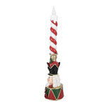 Karácsonyi gyertyatartó 45 cm – piros