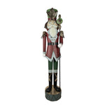 Nagyméretű karácsonyi diótörő figura 202 cm – piros