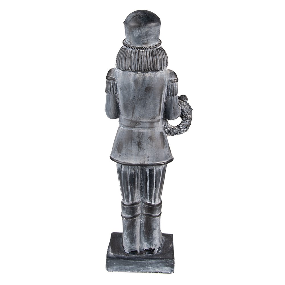 Karácsonyi diótörő figura 47 cm – szürke