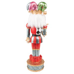 Karácsonyi figura LED világítással 38 cm – piros, kék