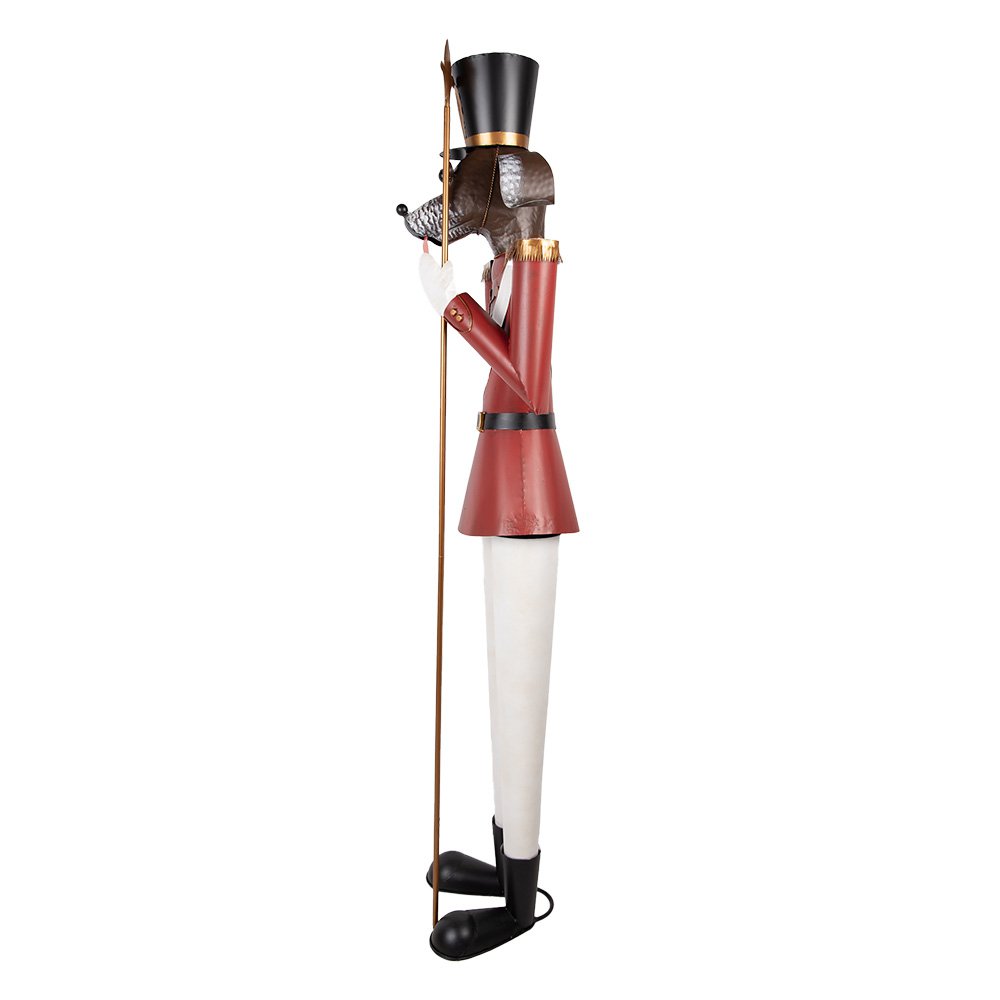Nagyméretű karácsonyi diótörő figura 189 cm – piros