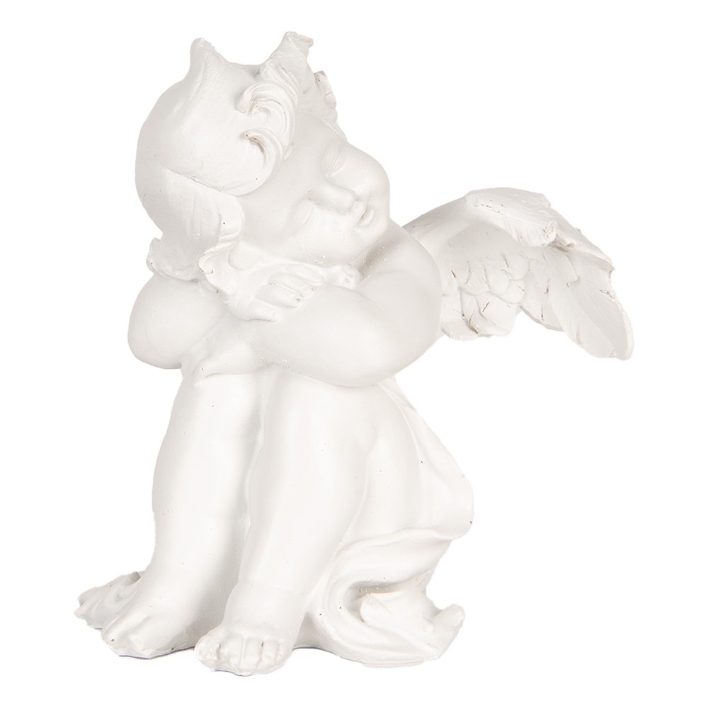 Karácsonyi angyal figura – fehér