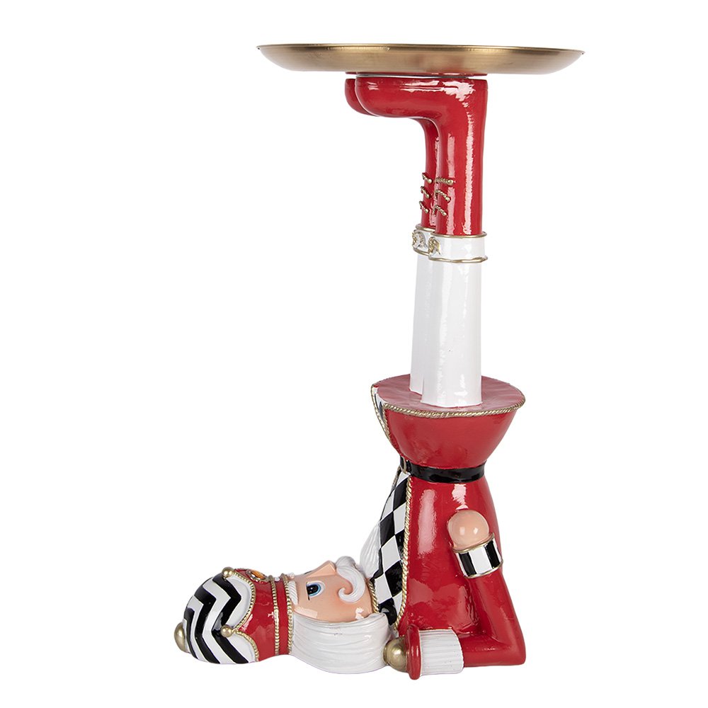 Karácsonyi diótörő figura 43 cm – piros