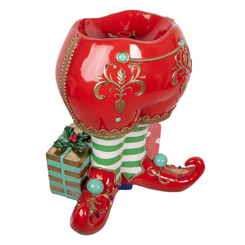 Nagyméretű karácsonyfa talp 66 cm – piros
