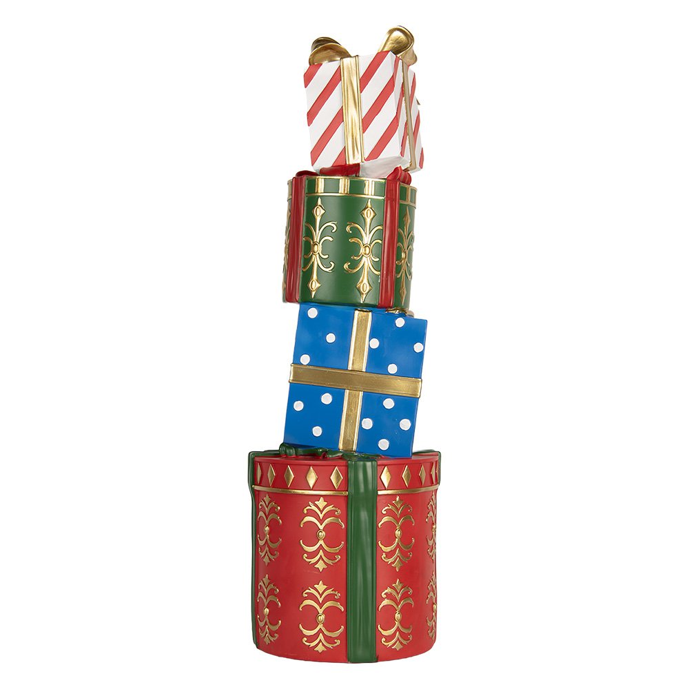 Nagyméretű karácsonyi ajándék dekoráció 71 cm – többszínű