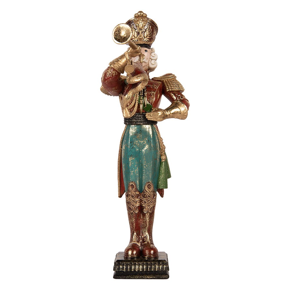 Karácsonyi diótörő figura 40 cm – piros