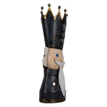 Nagyméretű karácsonyi diótörő figura 68 cm – fehér, szürke