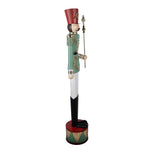 Nagyméretű karácsonyi diótörő figura 151 cm – zöld