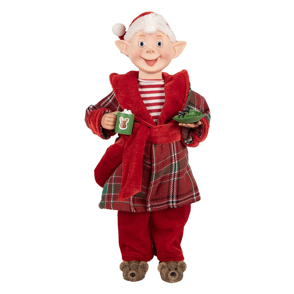 Karácsonyi télapó figura 28 cm – piros