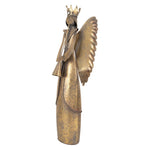 Nagyméretű karácsonyi angyal figura 52 cm – barna